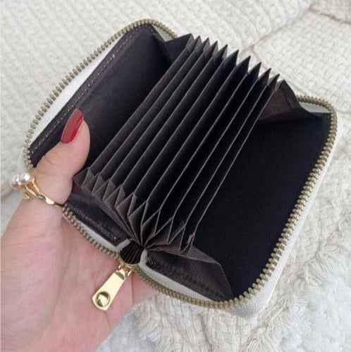 Billetera Tarjetero Monedero Color Blanco