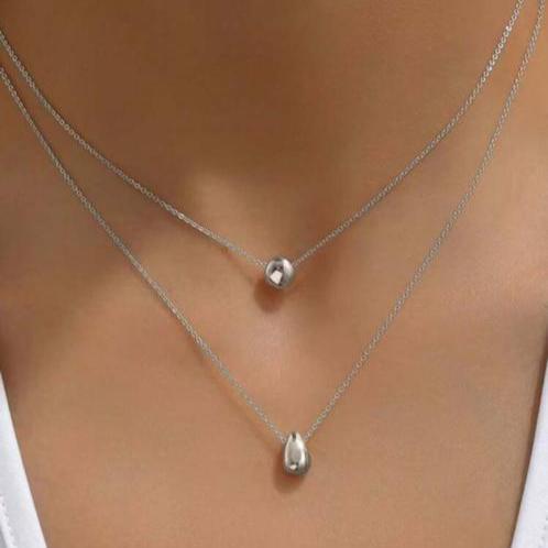 Collar Doble con Gotas
