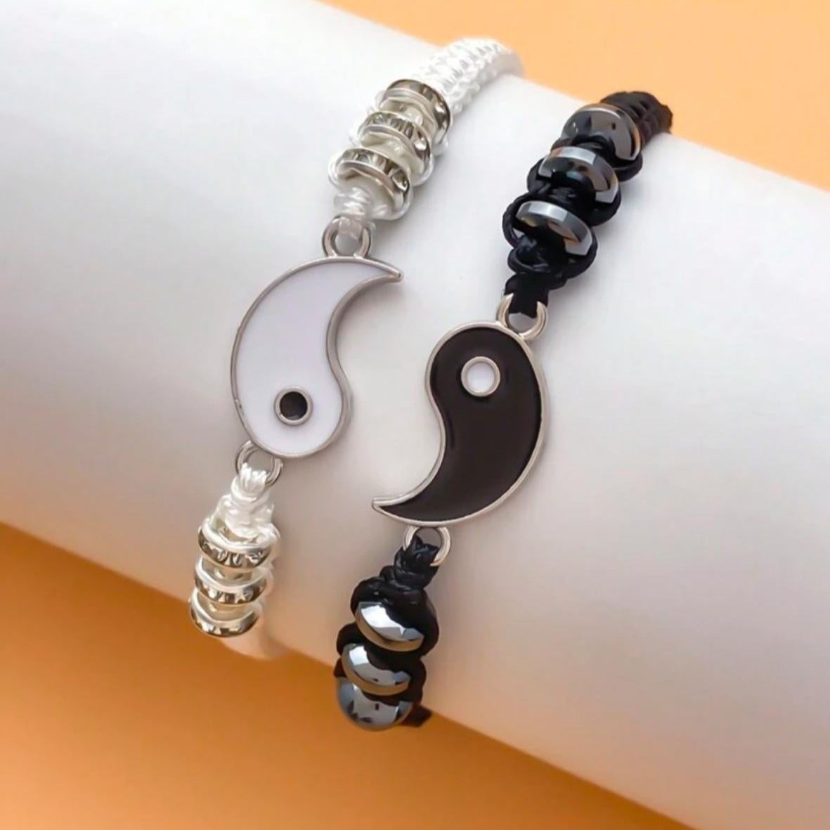 Pulseras de Pareja Yin Yang (Precio por 2 Pulseras)