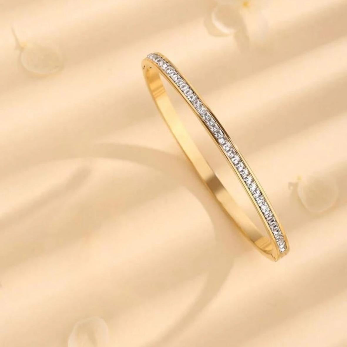 Pulsera Brazalete con Diamantes