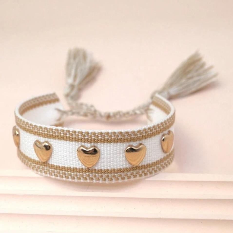 Pulsera Tejida White Love