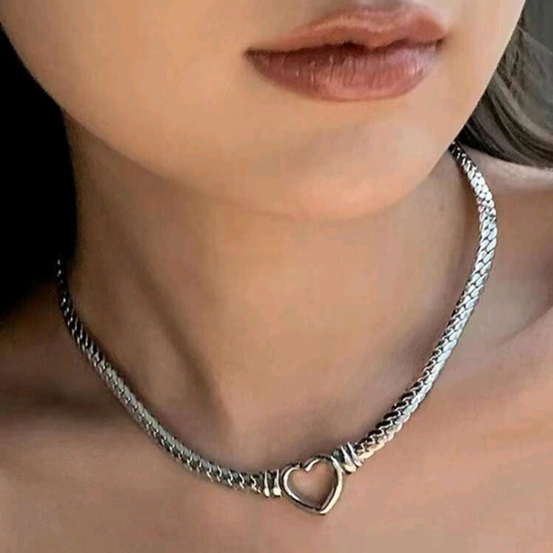 Set De Collar y Pulsera con Corazón