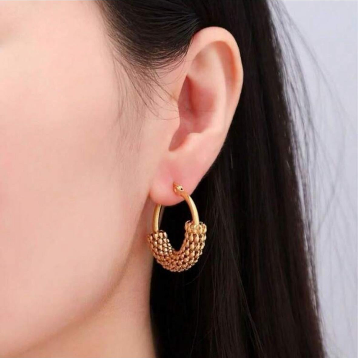 Zarcillos Aretes Malla Intermedia