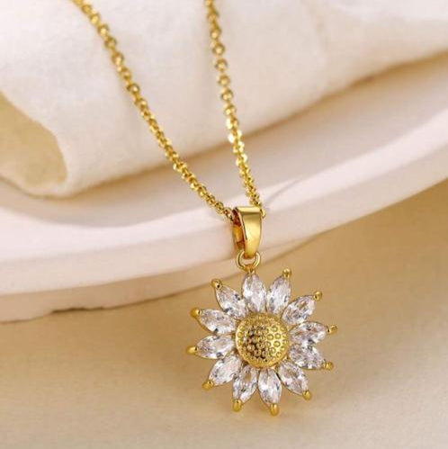 Collar de Girasol Cristal