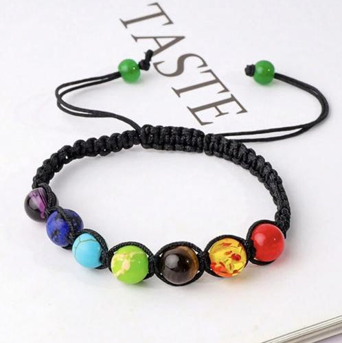 Pulsera Ajustable De Los 7 Chakras
