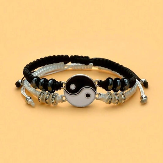 Pulseras de Pareja Yin Yang (Precio por 2 Pulseras)