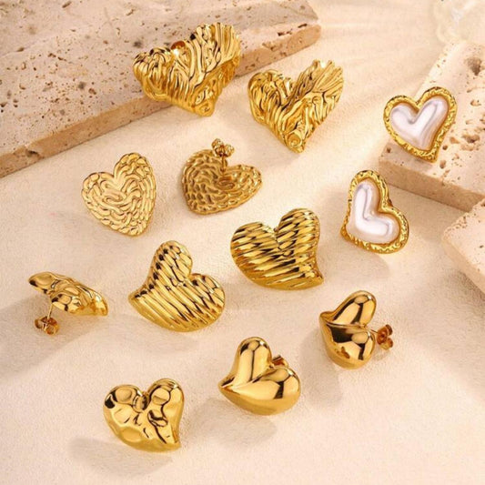 Zarcillos de Corazón (Precio Por Un Par)