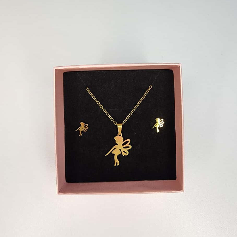 Set De Collar Y Zarcillos de Ada / Campanita