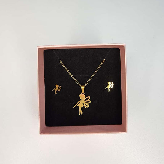 Set De Collar Y Zarcillos de Ada / Campanita