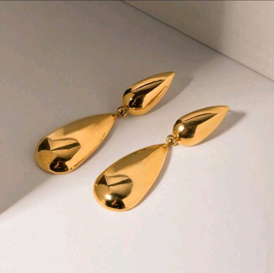 Pendientes De Dos Gotas Colgantes