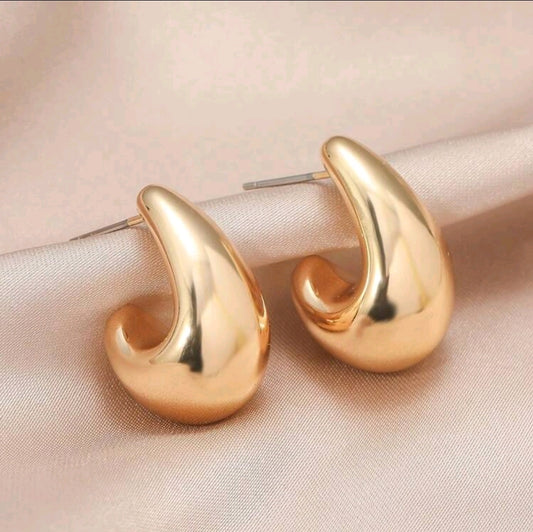 Pendientes En Forma De Gota Dorados