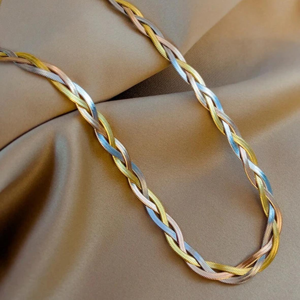 Set de Collar y Pulsera Snake de 3 Colores