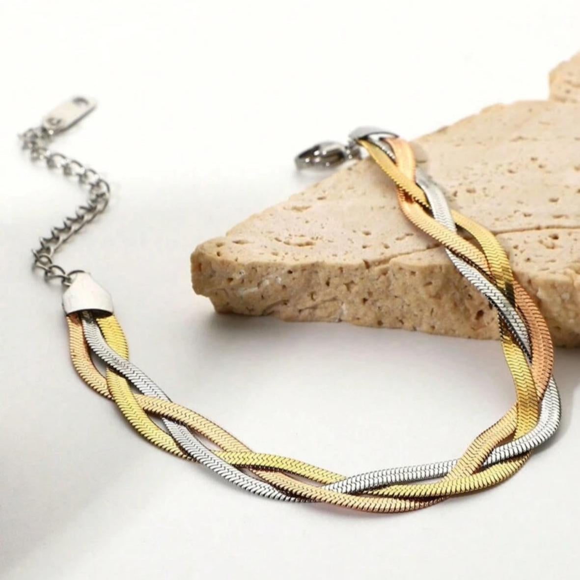 Set de Collar y Pulsera Snake de 3 Colores