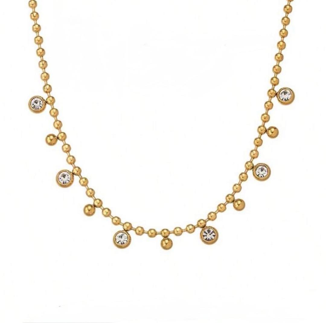 Collar Con Circonitas Blancas