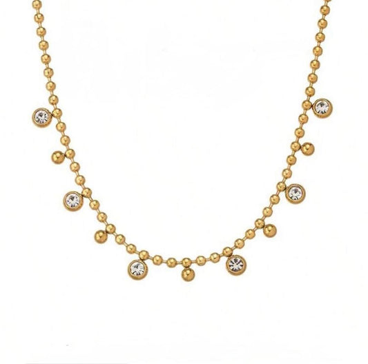 Collar Con Circonitas Blancas